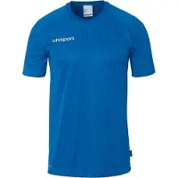 Uhlsport Division 28 Short Sleeve T-shirt Bleu 6-7 Years Enfants