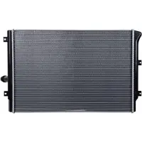 Hella Radiateur refroidissement moteur Ailettes de refroidissement brasées 648 - 448 mm pour e.a. VW CADDY