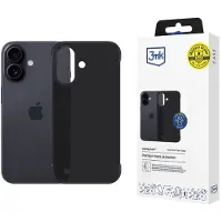 3MK Etui Just20g Matt Case do iPhone 16 Plus (Apple iPhone 16 Plus), Coque pour téléphone portable, Noir