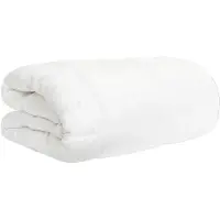 vidaXL Couverture d'été blanche 155 x 200 cm en fibre de bambou