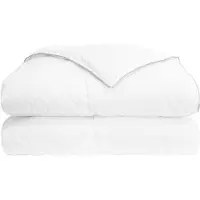 vidaXL Couverture d'été blanche 220 x 260 cm en fibre de bambou