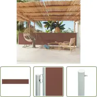 The Living Store Store latéral extensible 117x600 cm Marron