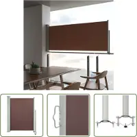 The Living Store Store latéral extensible 100x300 cm Marron