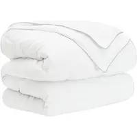 vidaXL Couette toutes saisons blanche 135 x 220 cm en fibre de bambou