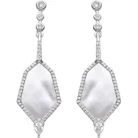 Luxenter Boucles d'oreilles 'FAIOS' blanc