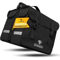 RADGEIST double sacoche vélo I Double sacoche vélo pour porte-bagages 30L I Fixation facile, double sacoche vélo noire