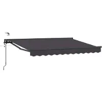 vidaXL Store électrique rétractable, anthracite, 3 x 2,5 m