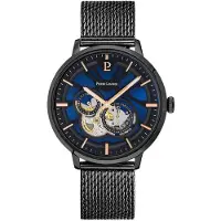 Pierre Lannier Montre automatique Trio Bleu - Noir