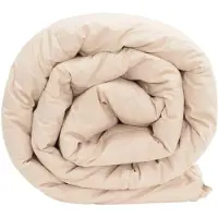 vidaXL Couverture d'été beige 155 x 200 cm 100 % kapok naturel