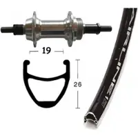 Winora Vuelta Airline 1 6-7s Rear Wheel Argenté 10 x 135 mm