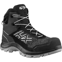 Haix Bottes de sécurité BE Safety 410, taille 9,5 (44), grises, S7S HRO HI CI FO SC SR, conformes à la norme EN ISO 20345, microfibre/tissu