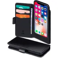 Sign Étui portefeuille 2-en-1 pour iPhone 11 Pro Max - Noir (Apple iPhone 11 Pro Max), Coque pour téléphone portable, Noir