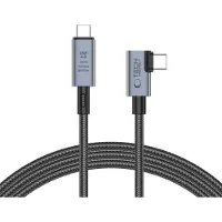 TechProtection Câble Ultraboost Max L Usb 4.0 8K 40Gbps Type-C Pd240W 150Cm Gris