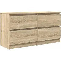 vidaXL Armoire TV Chêne Sonoma 100x35x54 cm Bois composite