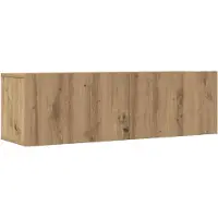 vidaXL Armoires murales TV 2 pcs. Chêne Artisan 100x30x30 cm
