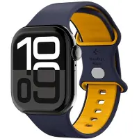 Spigen Band Nano Pop for Apple Watch 6/7/8/9/10/SE/Ultra 1/Ultra 2 (44/45/46/49 mm) navy (42 mm, 44 mm, 45 mm, 46 mm, 49 mm, Matières plastiques, Silicone), Sangles de montre, Bleu