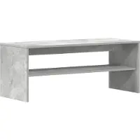 vidaXL Armoire TV gris béton 100x40x40 cm Bois composite