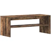 vidaXL Armoire TV chêne fumé 100x40x40 cm Bois composite