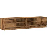 vidaXL Armoires TV 2 pcs. Aspect vieux bois 80x35x36,5 cm Matériau dérivé du bois