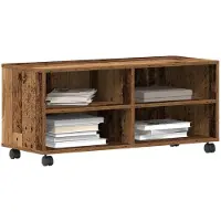 vidaXL Meuble TV marron 90 x 35 x 40,5 cm en aggloméré