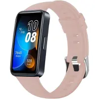 FIXED Silicone strap for Huawei Band 8 / 9, pink (Silicone), Sangles de montre, Pink