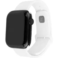 FIXED Bracelet silicone pour Apple Watch 42/44/45/46 mm, blanc
