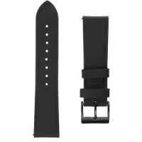 FIXED AEgte laederrem til Smartwatch Universal 22 mm Sort (22 mm, Cuir, Véritable cuir de vache), Sangles de montre, Noir