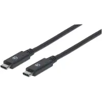 Manhattan USB 3.2 Kabel 10Gbit/s C-Stecker auf C-Stecker 1m