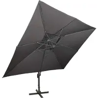 vidaXL Parasol ampli avec aération 400x300 cm Anthracite