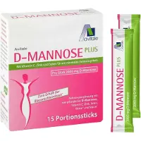 Avitale 2000 mg de D-mannose en sachets individuels pour le maintien de la muqueuse vésicale, paquet de 15 sachets