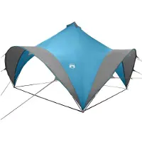 Syfax Tente de fête bleue, dimensions 400 x 400 x 322 cm, en polyester et acier