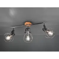 TRIO Plafonnier, spots à cage orientables, 60 cm, MADRAS