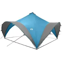 Syfax Tente événementielle bleue, dimensions 500 x 500 x 350 cm, en polyester et acier