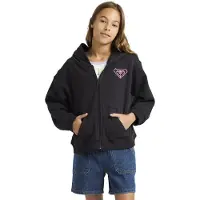 Roxy Midnight Hike Bruhsed Rg Full Zip Sweatshirt Noir 14 Years Fille
