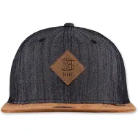 Djinns Casquette 'Linen 2015' cognac / noir