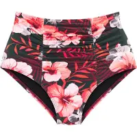 LASCANA Bas de bikini vert foncé / corail / orange clair / rouge rubis