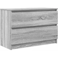 vidaXL Armoire TV Gris Sonoma 80x35x54 cm Bois composite