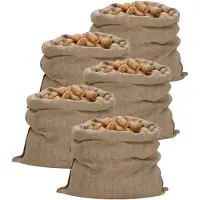 vidaXL Sacs en jute 5 pcs. 100x110 cm 100% jute 340 g/m