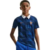 Nike T-Shirt fonctionnel 'FFF' bleu / bleu foncé / cuivre / blanc