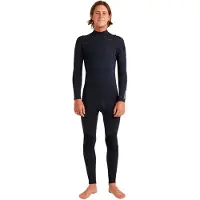 Quiksilver E Session 4/3 Mm Long Sleeve Chest Zip Neoprene Suit Noir MS Homme