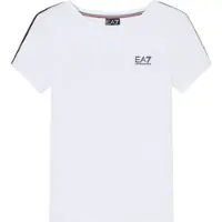 Emporio Armani pour femme. 7W001220_AF12503 T-shirt Italian Spirit blanc (M), Casuel, Coton, Manche courte