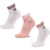 Adidas Originals Chaussettes '3-Stripes Ankle 3 Pairs' mauve / cyclamen / blanc
