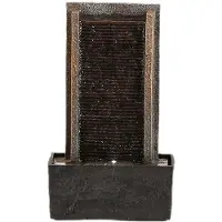 Melitt 1 Fontaine Cascade de Bureau, Fontaine de Relaxation USB D'Intérieur, Idéale pour la Décoration de la Maison, Du Bureau ou de la Chambre à Coucher
