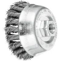 PFERD TOOLS Brosse boisseau torsadée TBG M14 Fil d'acier pour meuleuse d'angle