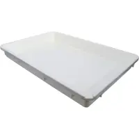 Bgs 74261 | 74261 | bac de rétention avec bec verseur | blanc | 50 l | bac polyvalent | bac de rétention universel | bac en plastique | pour huile, liquides de refroidissement, liquides