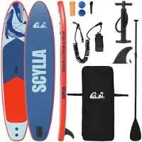 vidaXL Planche de stand up paddle gonflable SCYLLA 335 x 76 x 15 cm Bleu