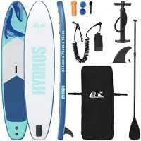 vidaXL Planche de paddle gonflable HYDROS, dimensions : 335 x 76 x 15 cm