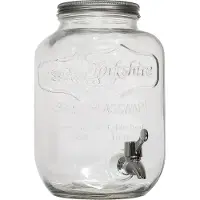 CMP Fontaine à Boisson - HOME DECO FACTORY - Verre - 4L - Transparent et Gris