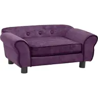 Syfax Canapé pour chien Bordeaux 72x45x30 cm Peluche