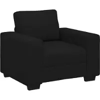 vidaXL Fauteuil noir 100x77x82 cm Tissu